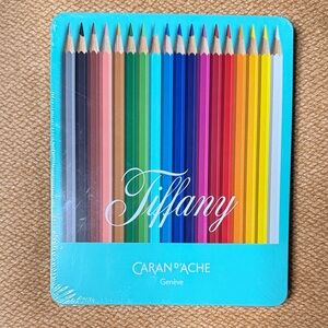 Tiffany Caran d'Ache Colored Pencils Set NWOT